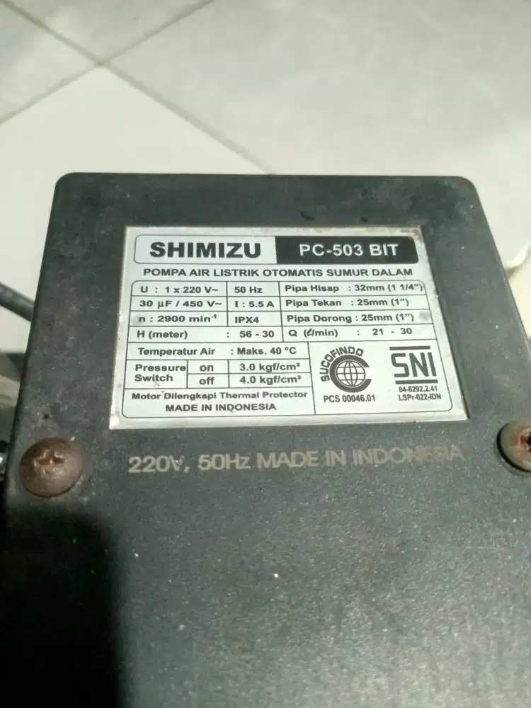 DI JUAL CEPAT & MURAH, POMPA JET PUMP SHIMIZU PC 503 BIT