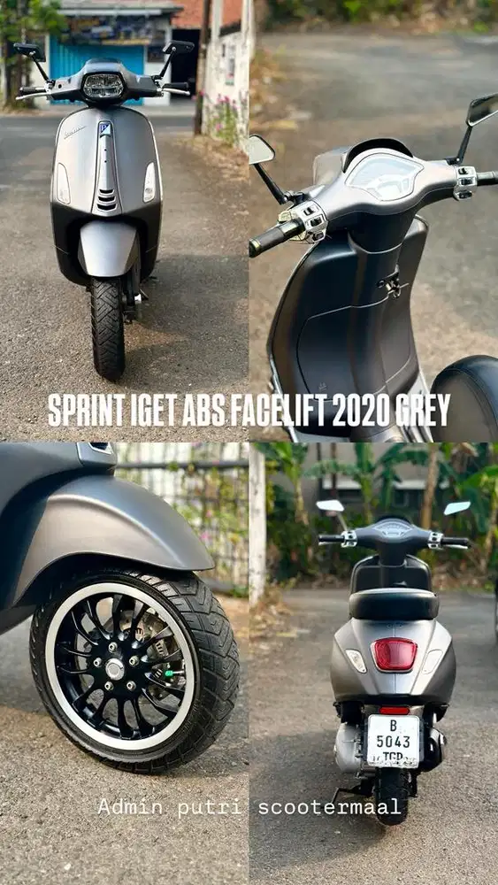 PIAGGIO VESPA SPRINT FACELIFT 2020 GREY
