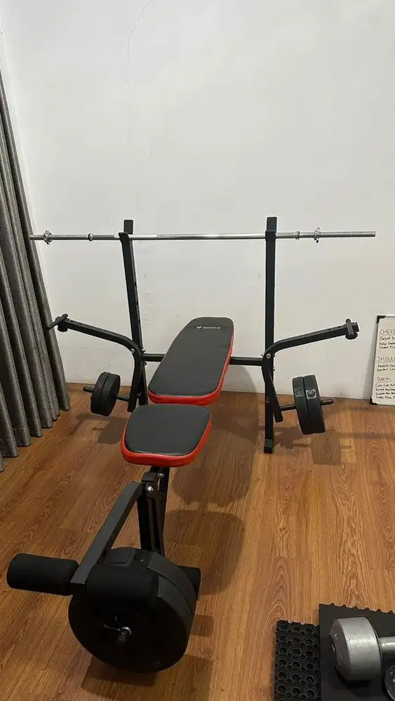 Vosgo Home Gym Bench Press Multifungsi