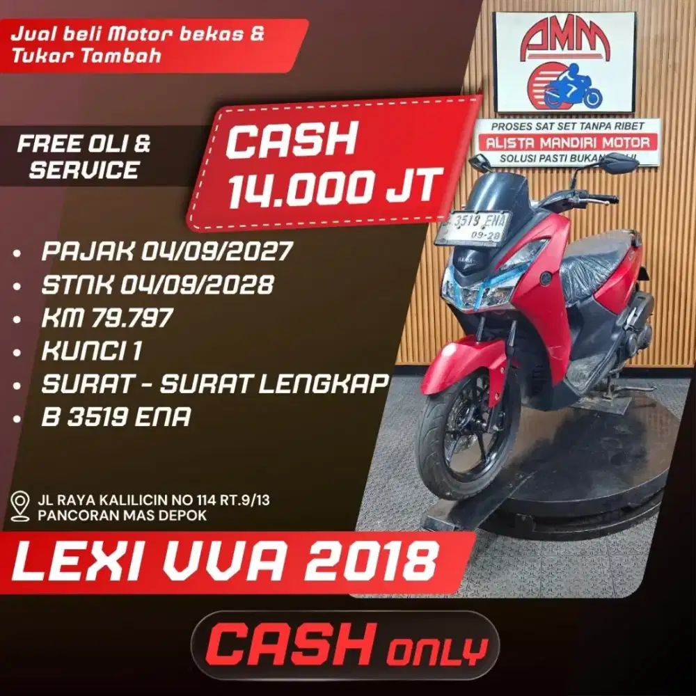 LEXY VVA 2018 PAJAK HIDUP CASH ONLY ALISTA