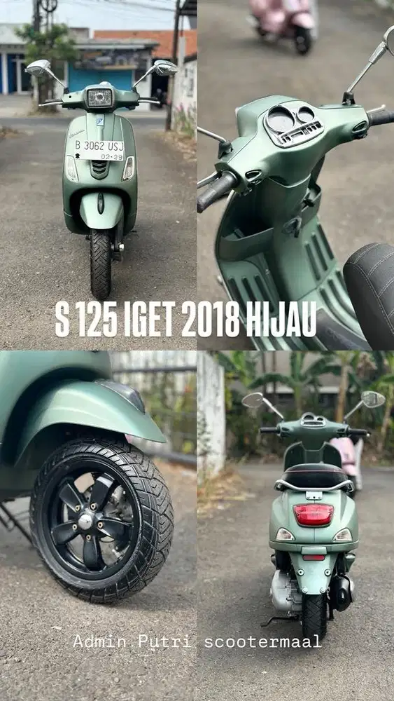 PIAGGIO VESPA S 125 IGET 2018 HIJAU