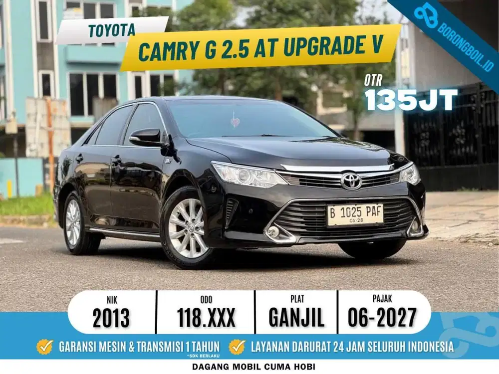 UPGRADE 2016 V TOYOTA CAMRY G 2.5 AT 2013 HITAM SUPER ISTIMEWA TERMURA