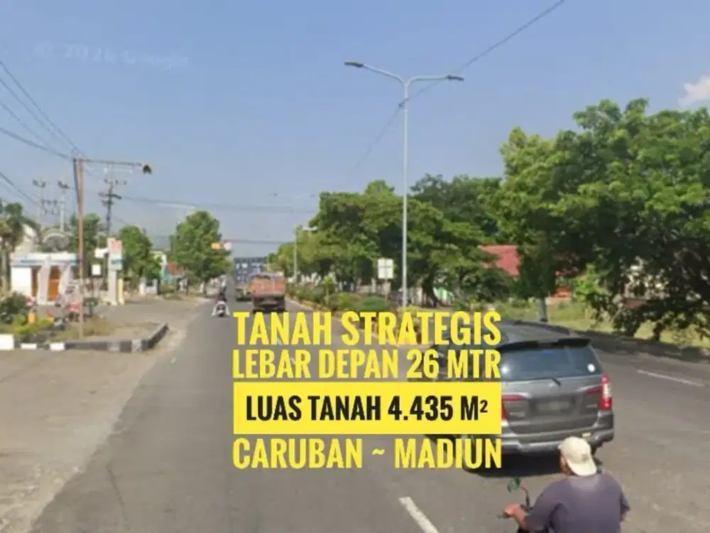 DIJUAL Tanah CARUBAN, Jalan Raya Propinsi Madiun - Surabaya, Strategis