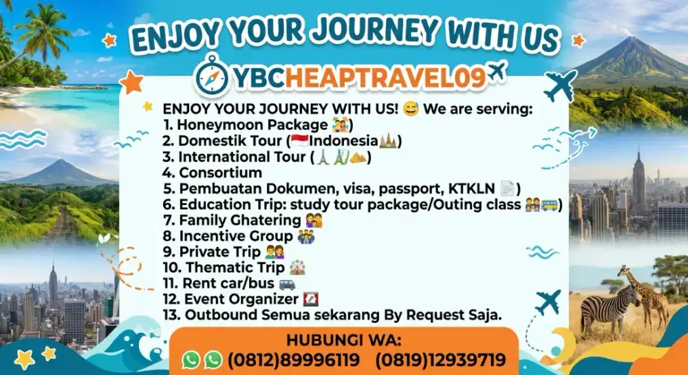 open trip domestik dan internasional