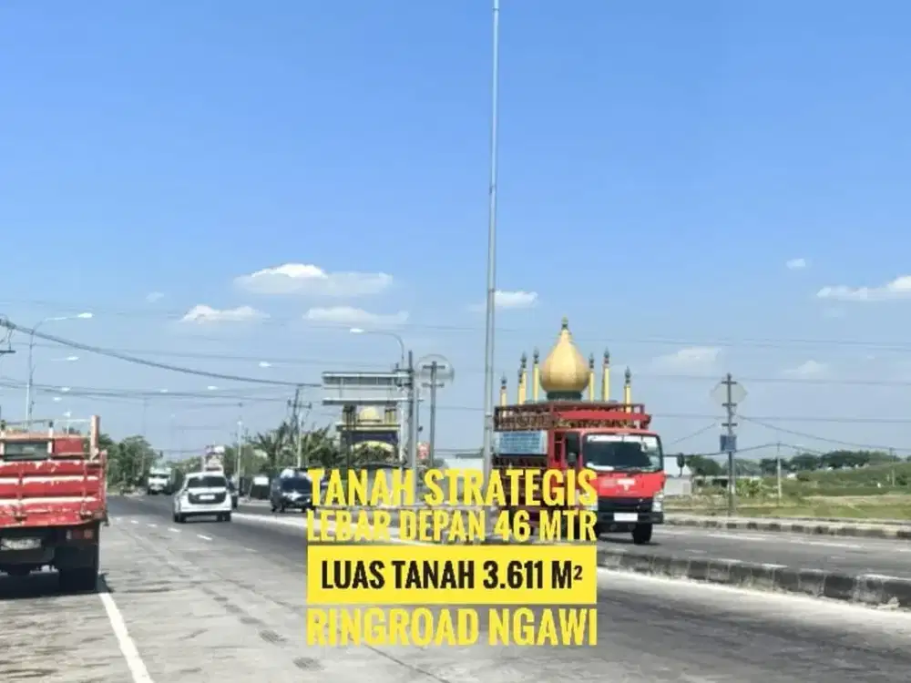 DIJUAL, Tanah LD 46 mtr, Ringroad Kab. NGAWI, Prospective