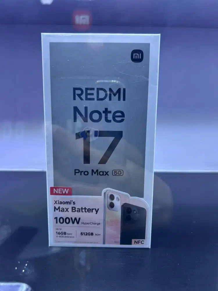 REDMI NOTE 17 PROMAX 5G RAM 8/512GB BARU GARANSI RESMI MSI