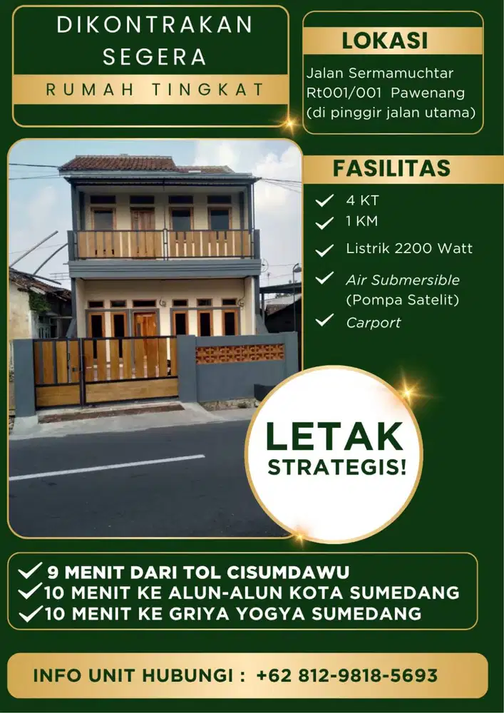 Dikontakan Rumah Tinggal