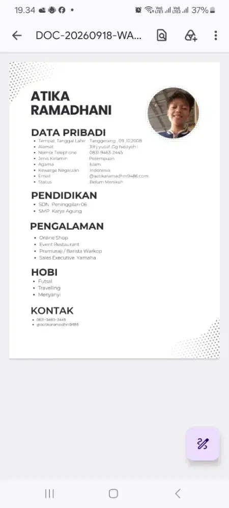 mencari lowongan kerjaa