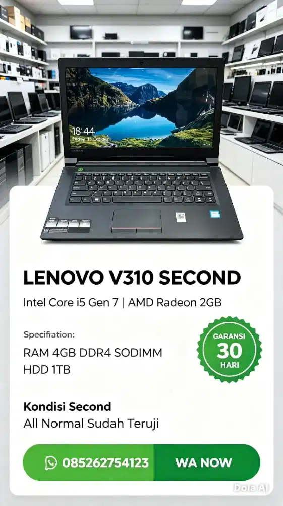 LENOVO V310 CORE I5 RAM 4GB HDD 1TB VGA 2GB