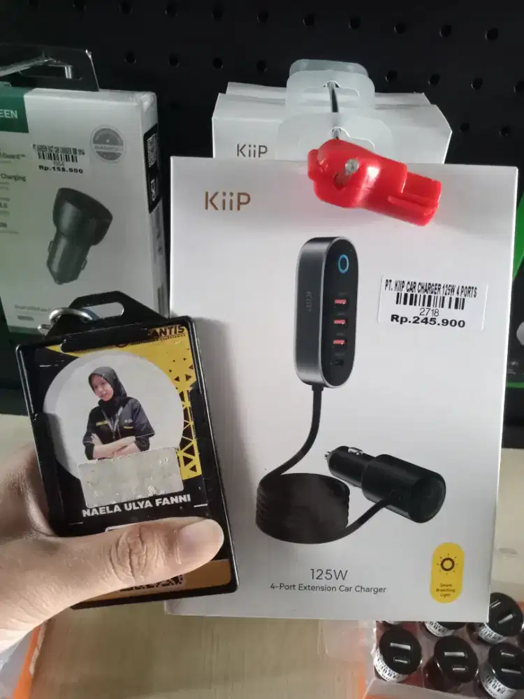 KIIP CAR CHARGER 125W 4 PORTS| ATLANTIS DAHSYAT