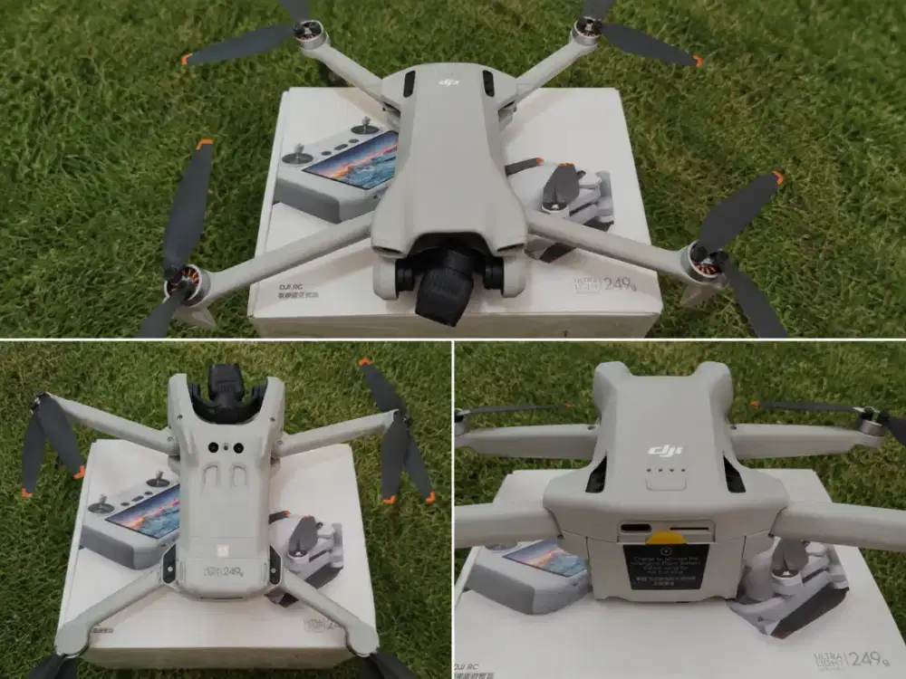 DJI Mini 3 FULLSET + RC Remote Control Layar - Second Berkualitas