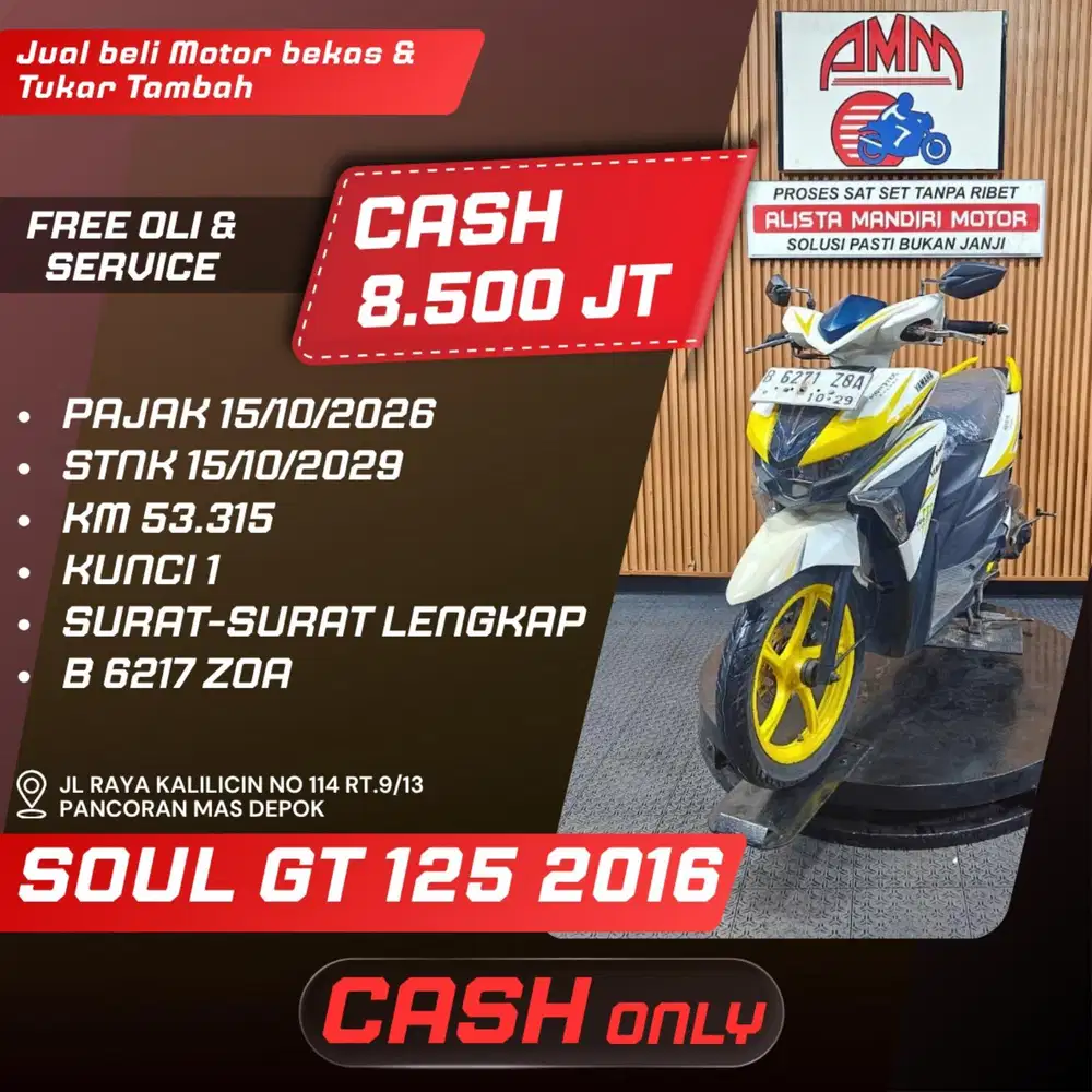 SOUL GT 125 2016 CASH ONLY ALISTA