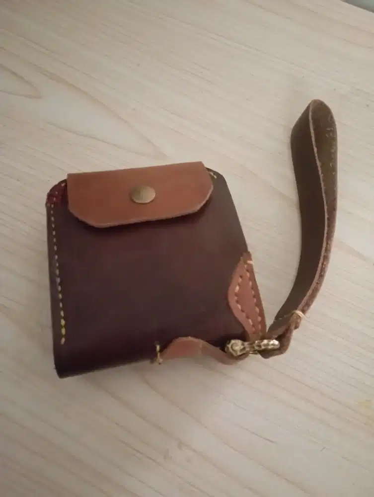Dompet Kulit Asli Crazy Horse 2 tones