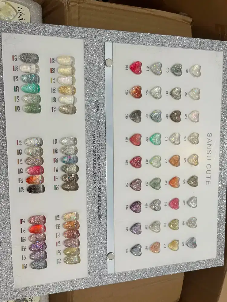 Set Kutek Gel SANSU CUTE 36 Warna + Frame Display