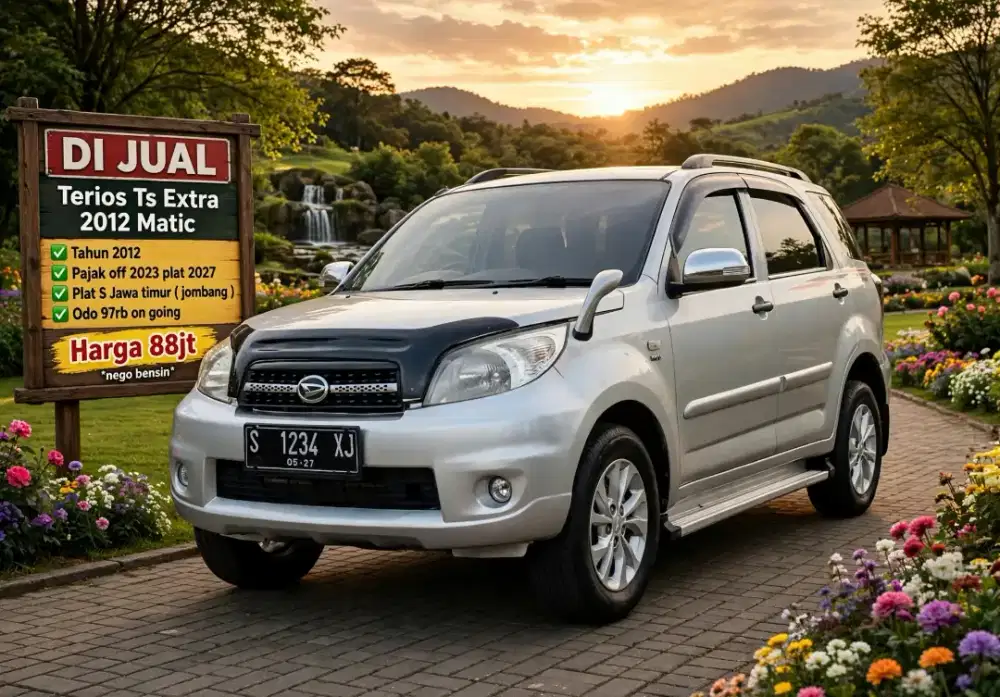 Terios Ts Extra Matic 2012 boleh tt motor