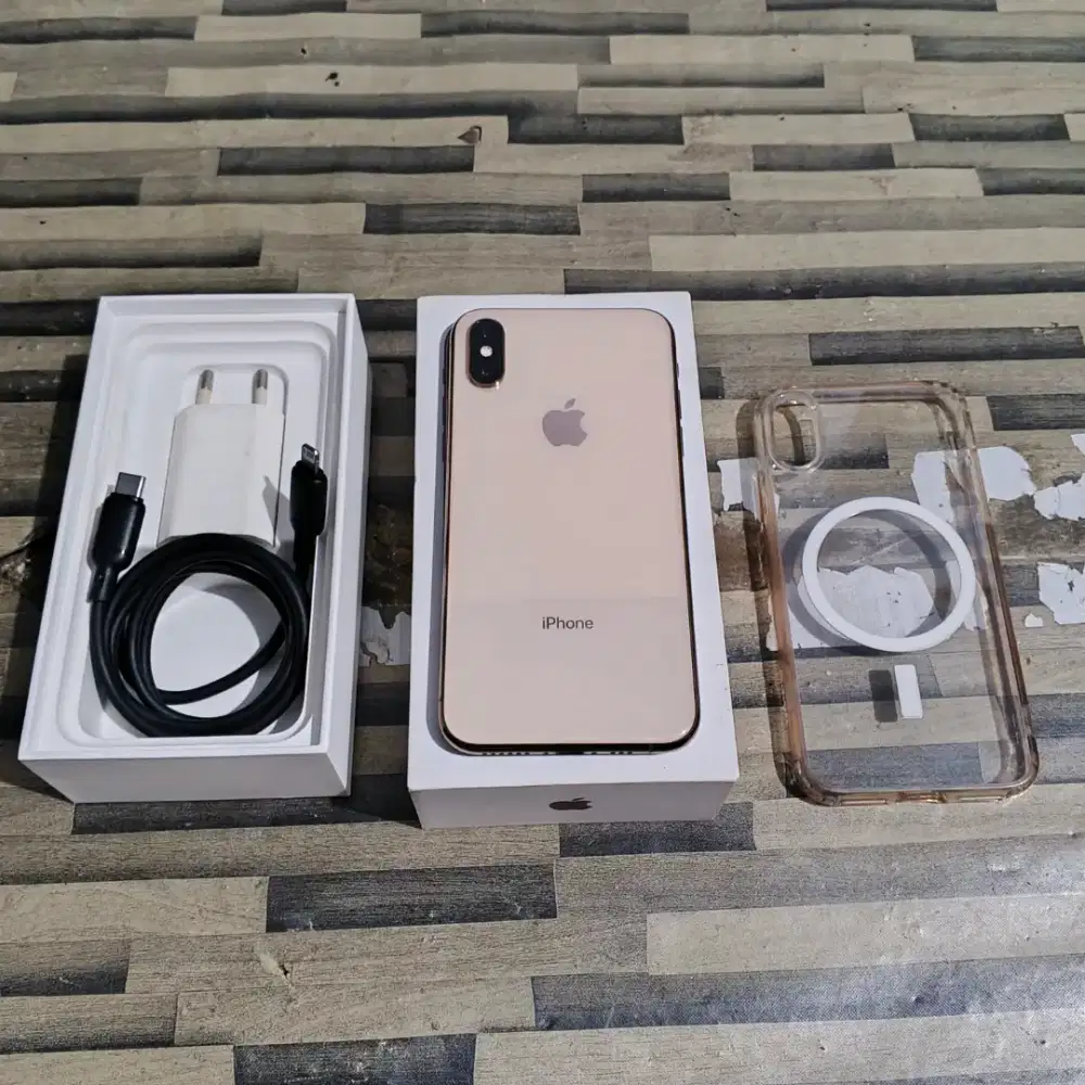 IPHONE XS 64 GB WARNA GOLD SECOND RESMI INDONESIA