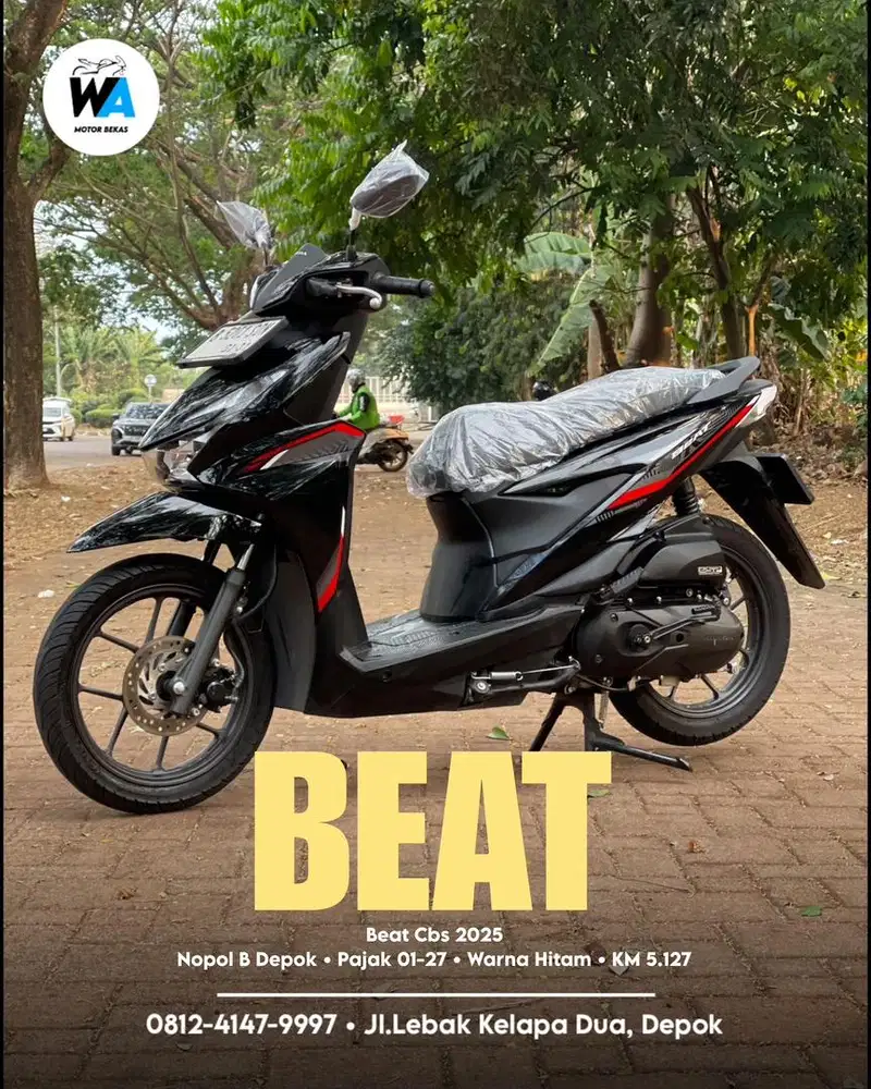 Honda New Beat Cbs Tahun 2025 Cash/Kredit BERGARANSI