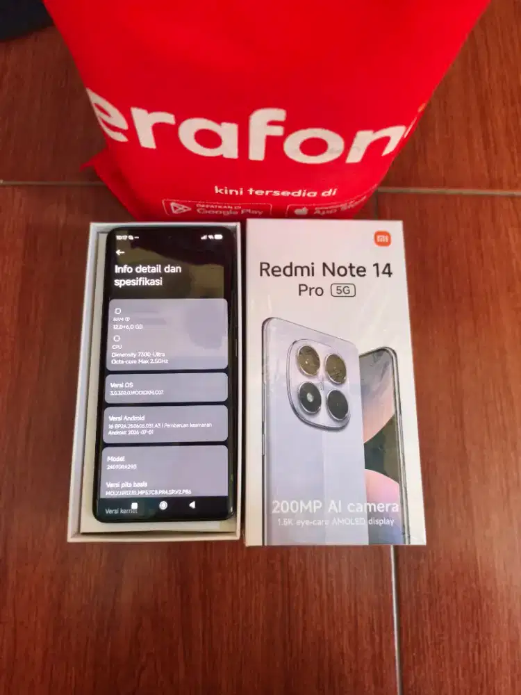 Xiaomi Redmi Note 14 Pro 5G - Ram 12/512GB - Ori Garansi Resmi