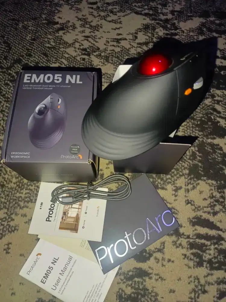 Mouse ProtoArc EM05 NL
TrackBall Mouse - BT + 2.4G + Kabel