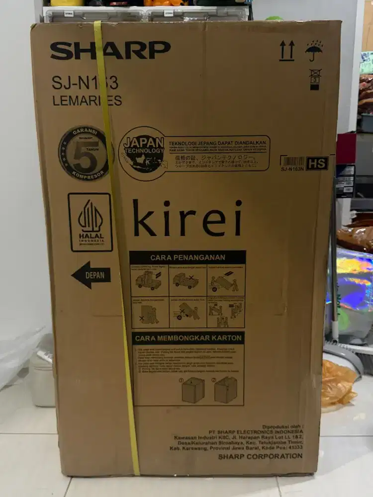Jual kulkas 1 pintu baru sharp kirei