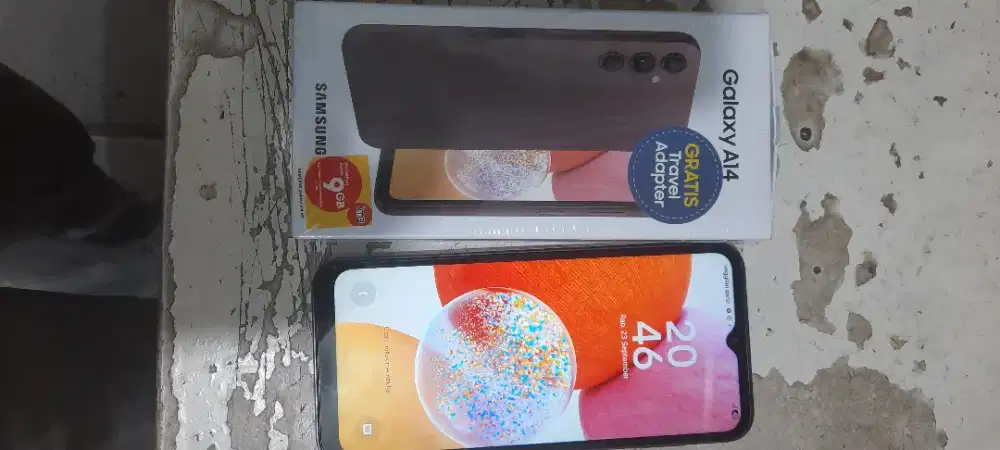 Samsung a14 6+6/128gb mulus lengkap