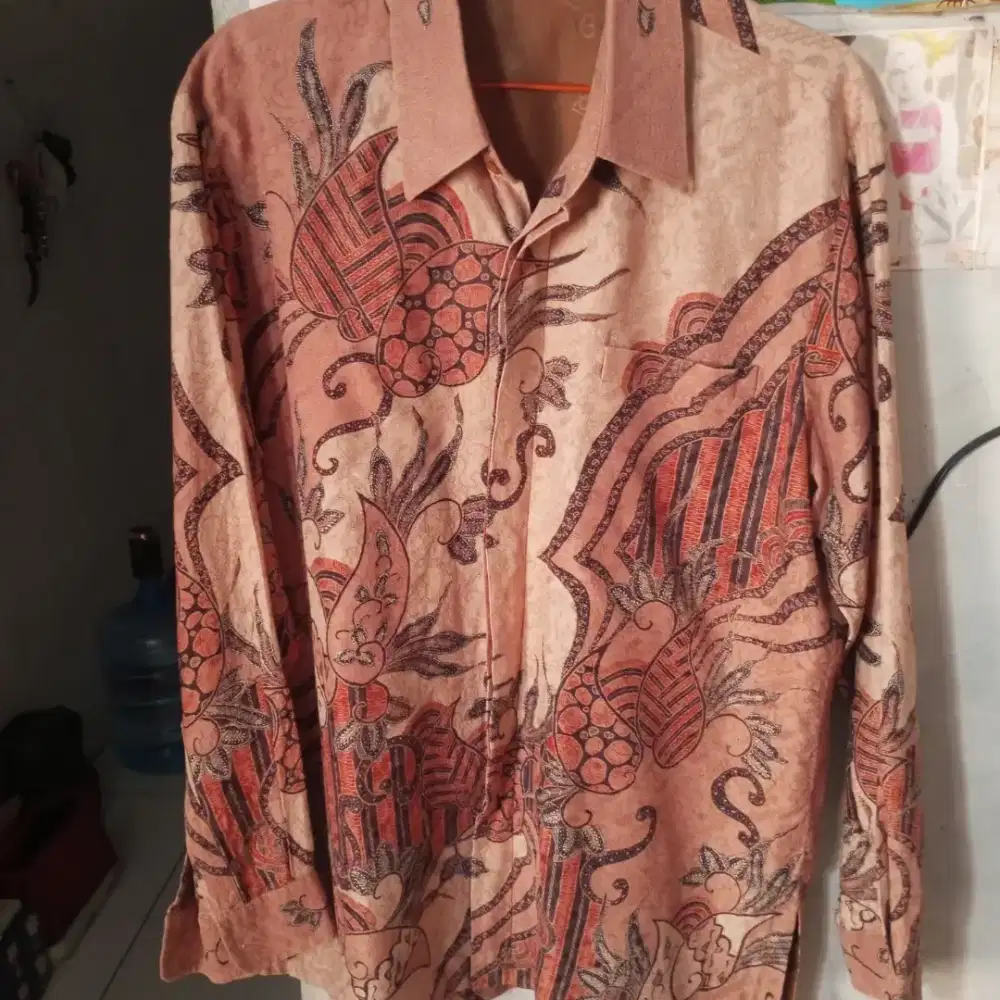 Dijual cepat Kemeja pria batik sutra tulis asli ATBM dll