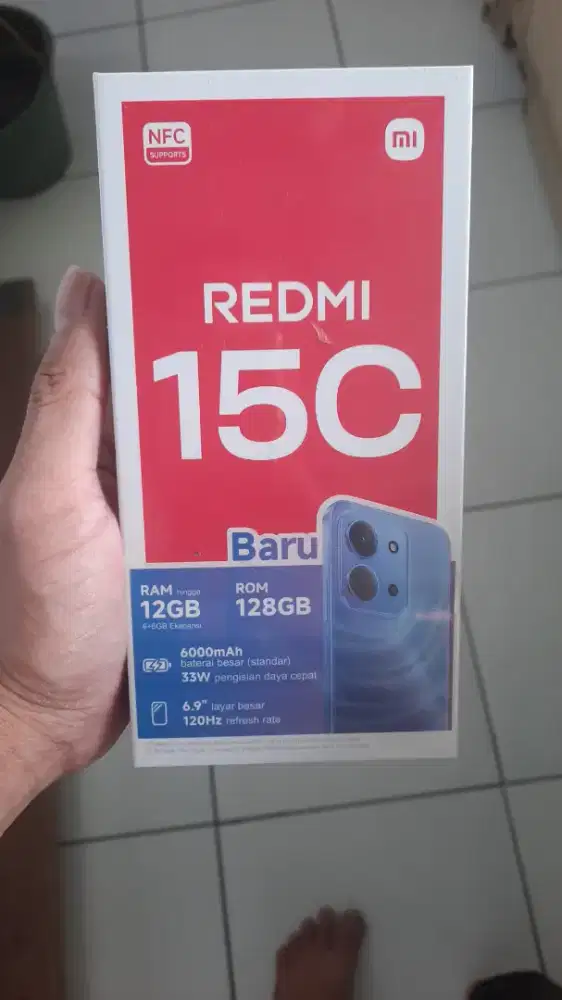 REDMI 15C 6+6/128GB GARANSI RRSMI