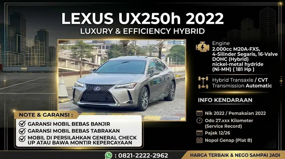 LEXUS UX250h 2022 / Super Condition