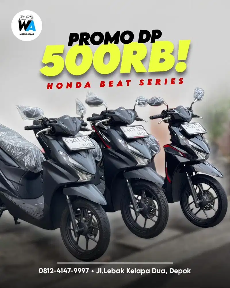 [PROMO BEAT SERIES DP 500 RIBU] Cash/Kredit Honda Beat Cbs Deluxe 2024