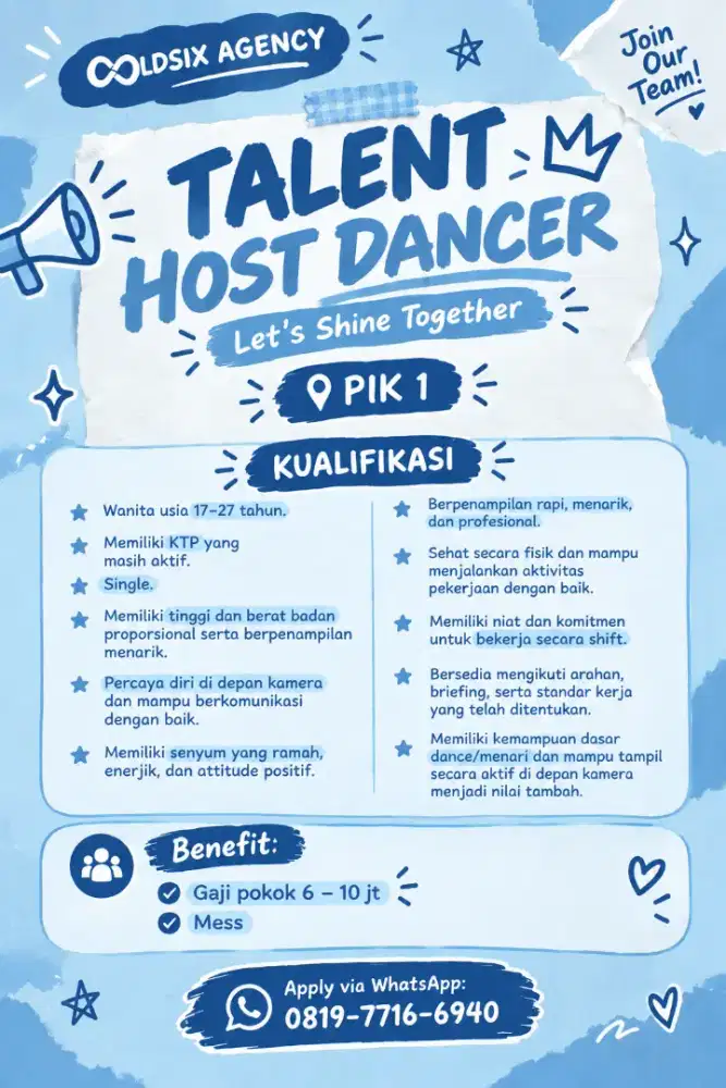 TALENT HOST DANCE ( WANITA)