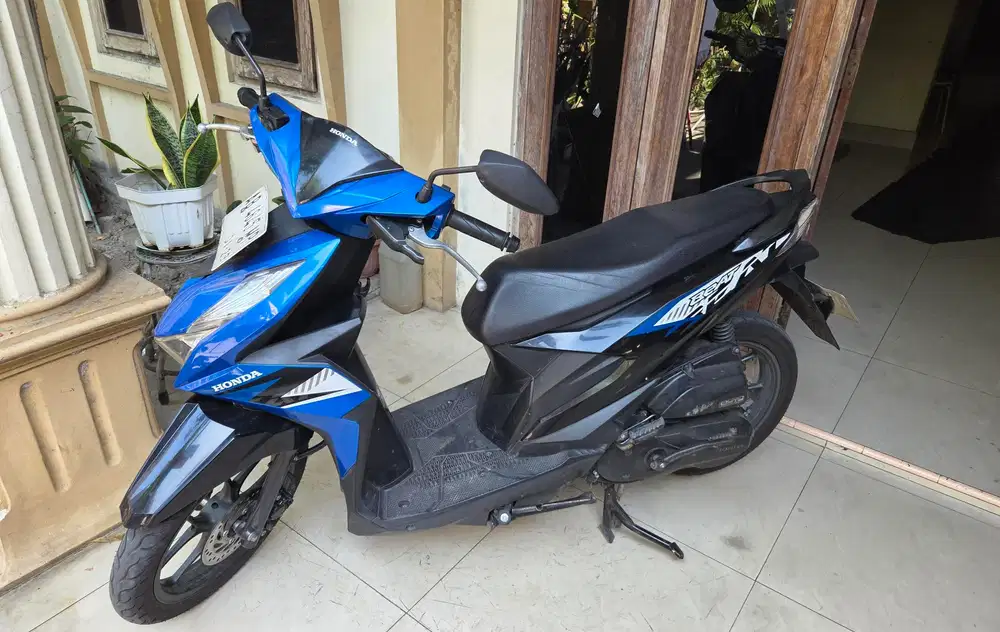 Beat all new hitam biru 2024awal mulus Gbm