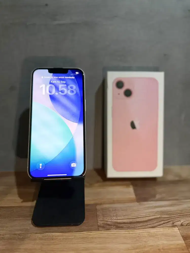 iPhone 13 128GB Starlight Inter BH 90% Fullset Mulus 5,1 nego tipis