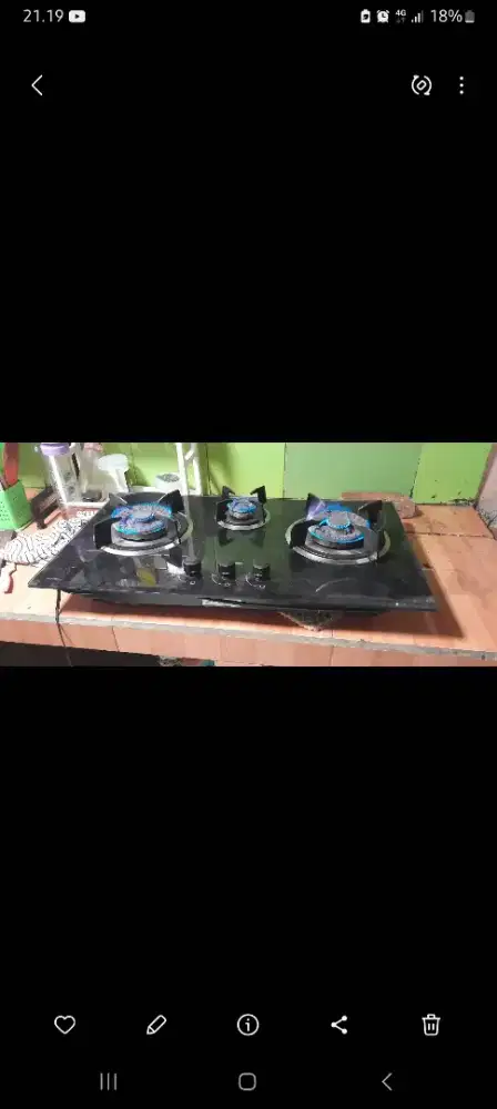 Kompor Tanam Bekas