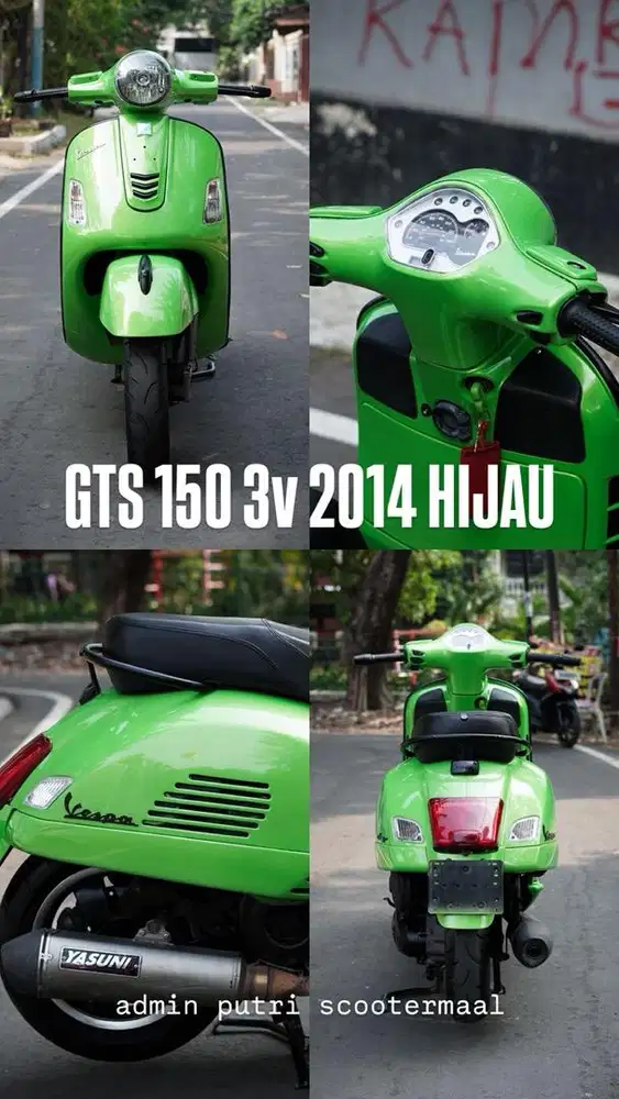 PIAGGIO VESPA GTS 150 3v 2014 HIJAU