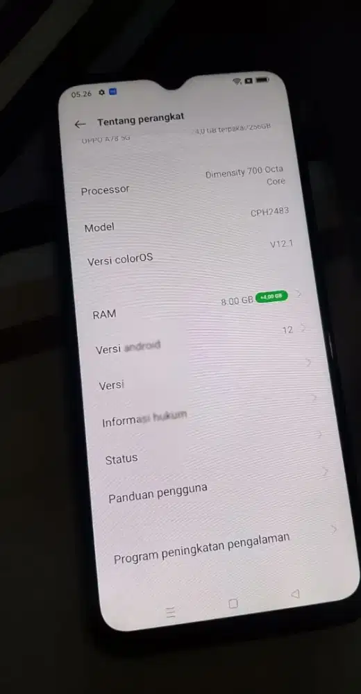 Oppo A78 5G (8/256) Batangan