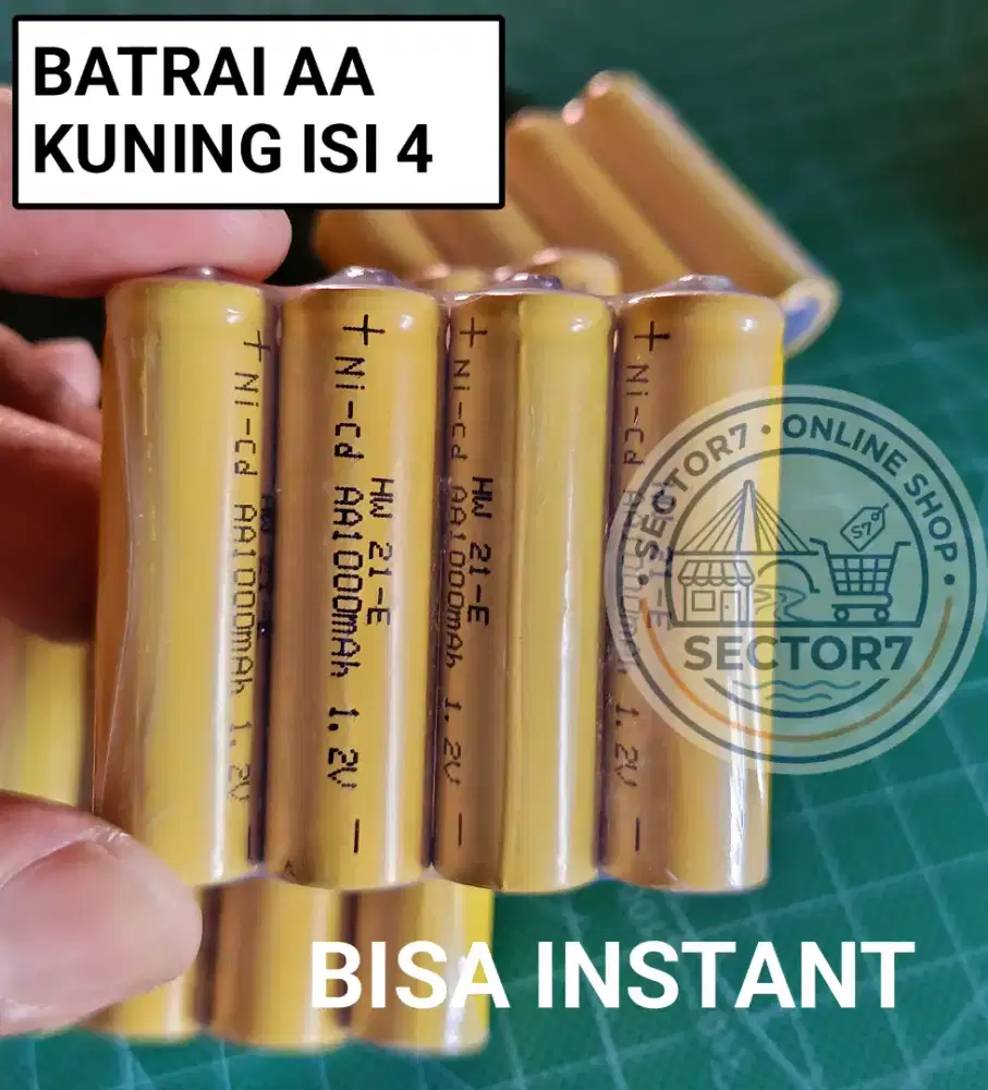 batrai aa isi 41000mah kuning bisa di cas