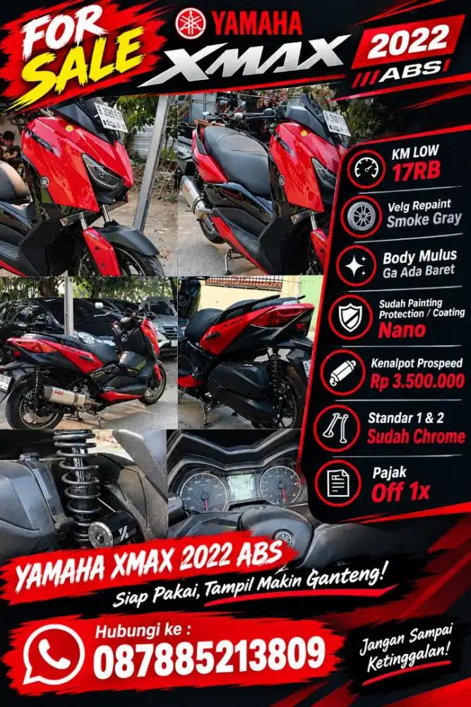 Dijual Yamaha Xmax 2022