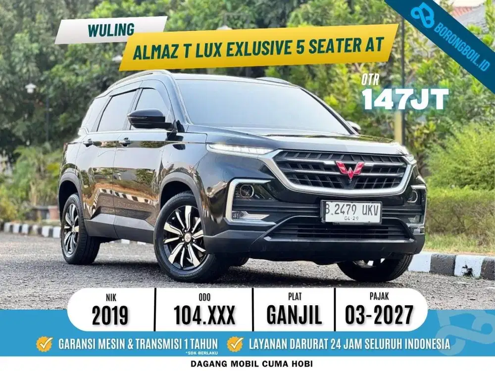 TERMURAH!!ALMAZ TLUX EXCLUSIVE 5 SEATER AT 2019