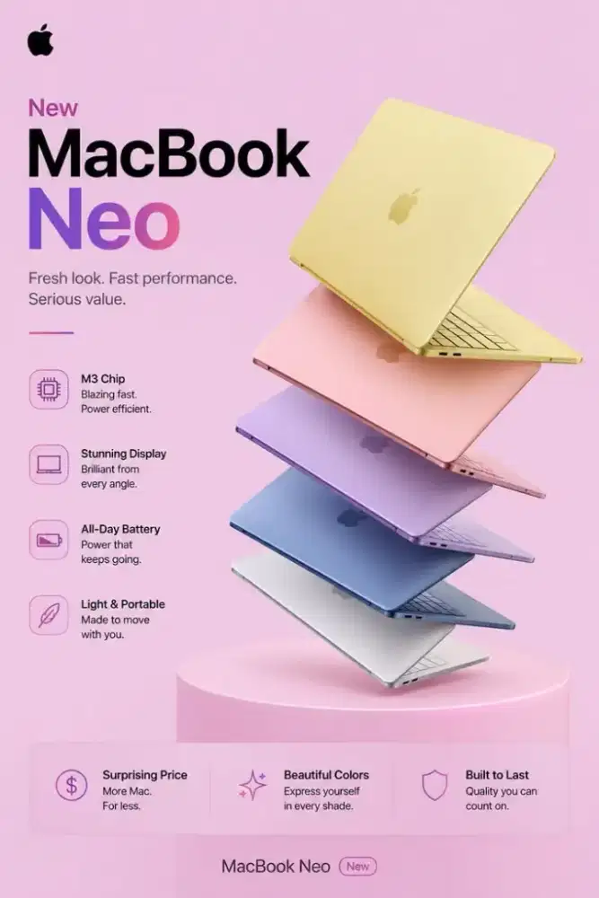 promo free 2 kali cicilan macbook neo