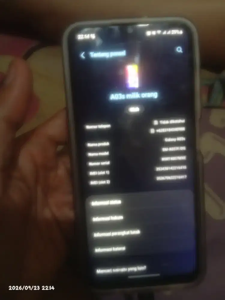 samsung a03s ram 4+4/64 batangan