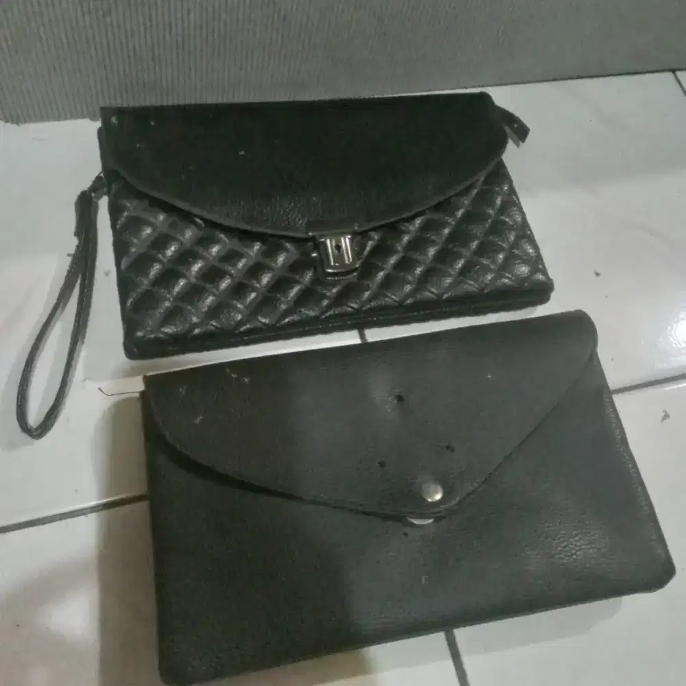 jual clutch bag hitam