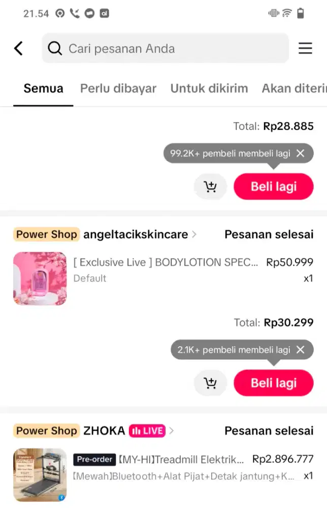 Jual treadmi baru 2 kali pemkaian