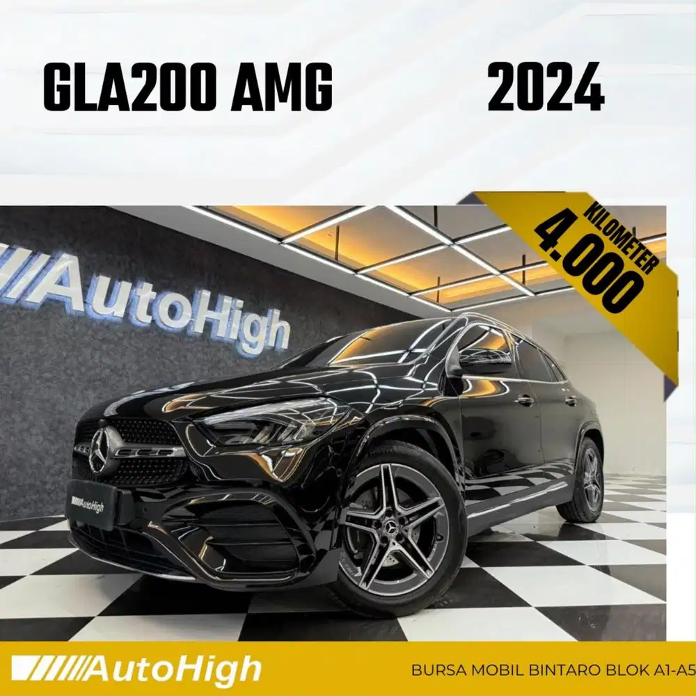DP10% [Km4.000] GLA200 AMG 2024 Black / GLA 200 Reg 2025 #AUTOHIGH
