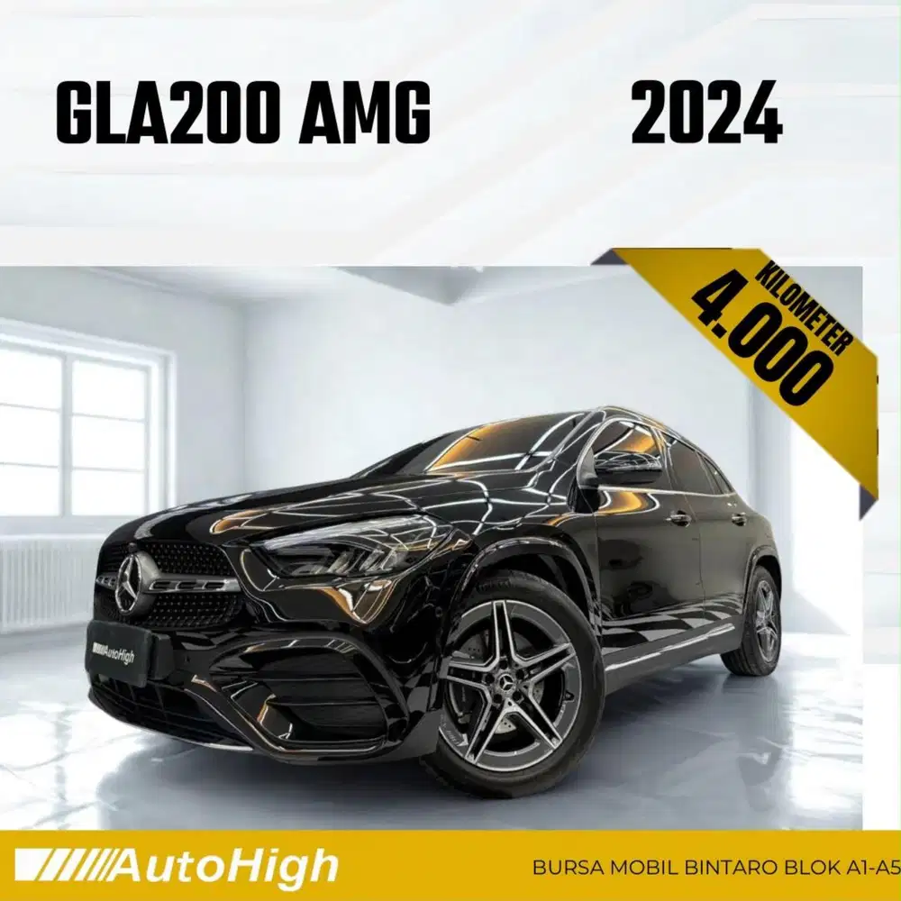 DP10% [Km4.000] GLA200 AMG 2024 Black / GLA 200 Reg 2025 #AUTOHIGH