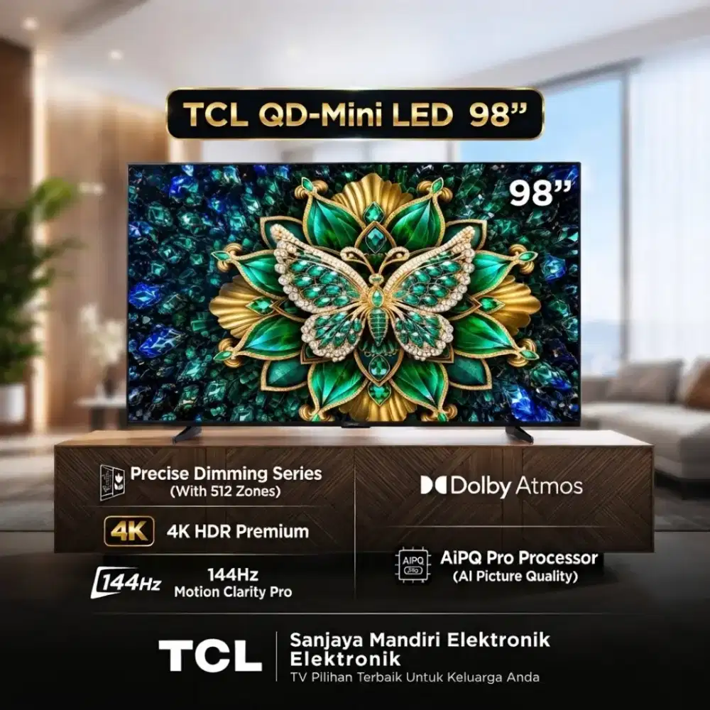 TCL QD-Mini LED TV TCL 98C6K Premium Smart TV Google TV QLED 144 Hz DA