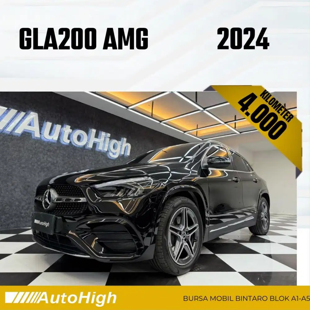 DP10% [Km4.000] GLA200 AMG 2024 Black / GLA 200 Reg 2023 #AUTOHIGH