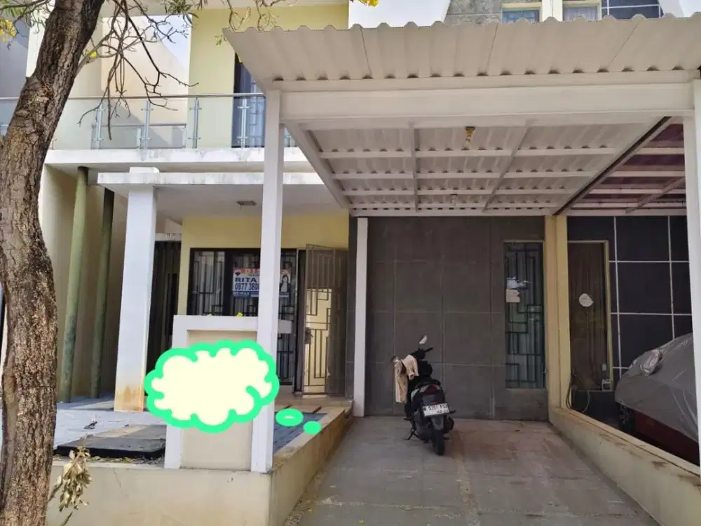 Di sewakan rumah bagus 2 lantai di cluster arana harapan indah