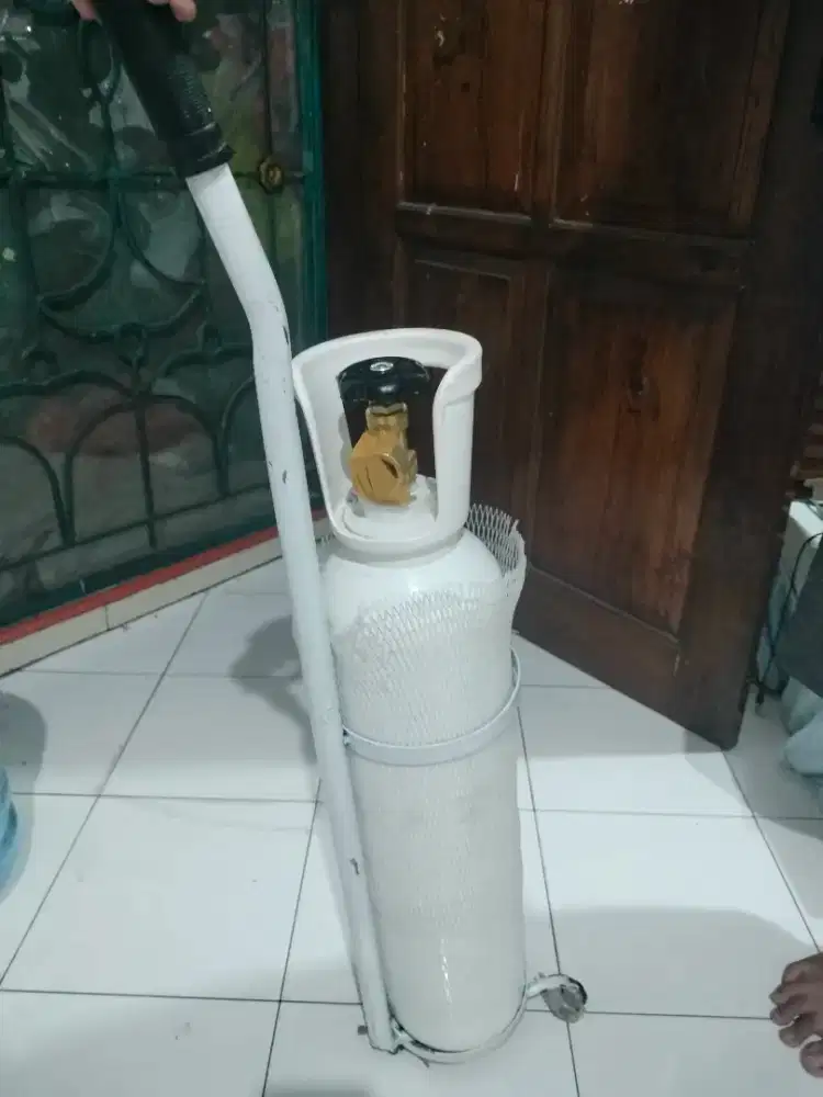 TABUNG OKSIGEN 1M3 + ISI + REGULATOR (BARU)