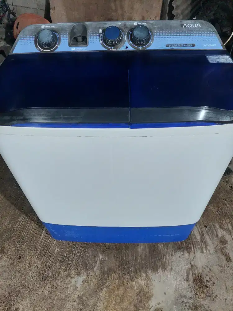 Mesin Cuci Aqua kapasitas 8,8kg Normal semua siap pakai