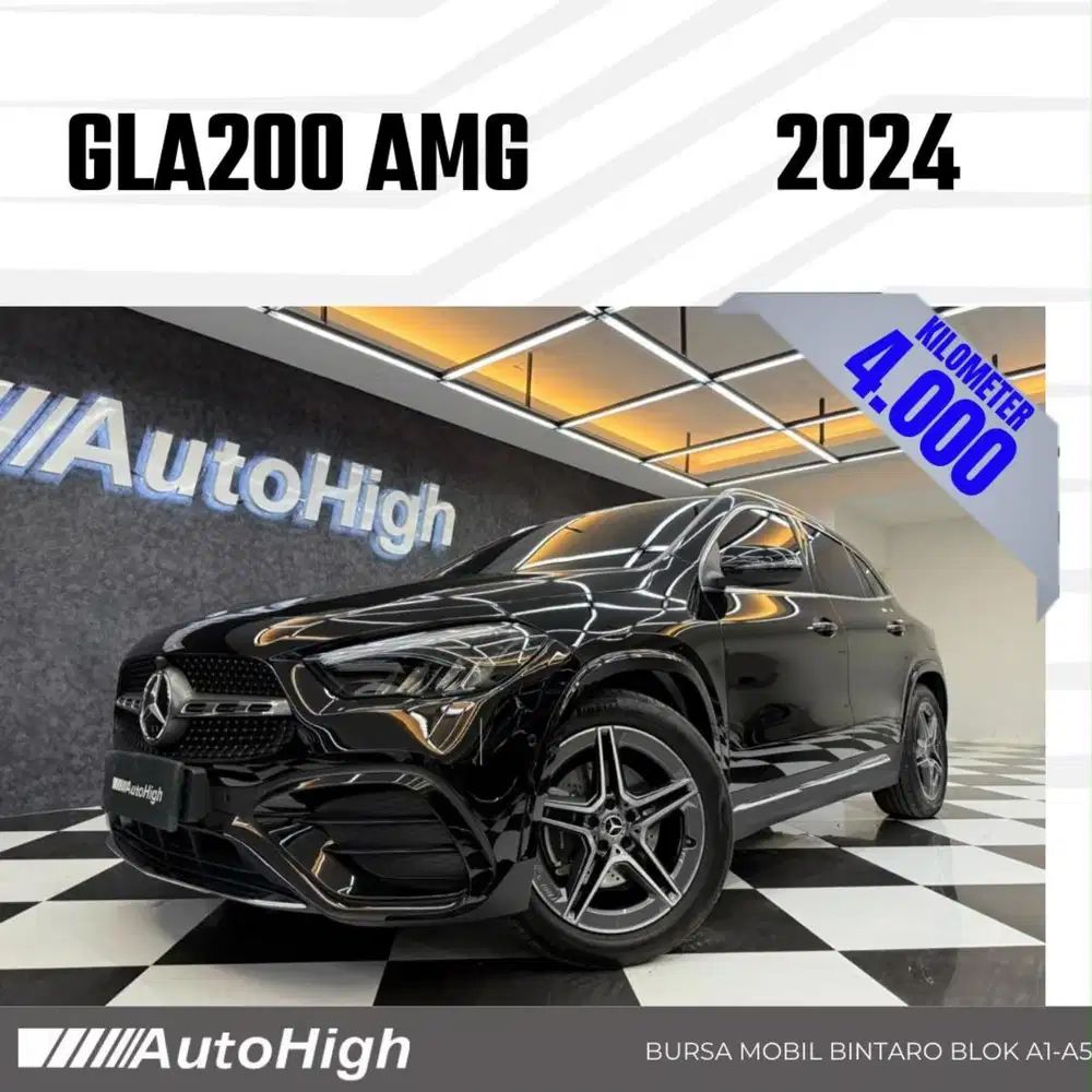 DP10% [Km4.000] GLA200 AMG 2024 Black / GLA 200 Reg 2023 #AUTOHIGH